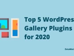 Top 5 WordPress Gallery Plugins for 2020