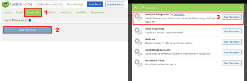 Caldera Forms Processor