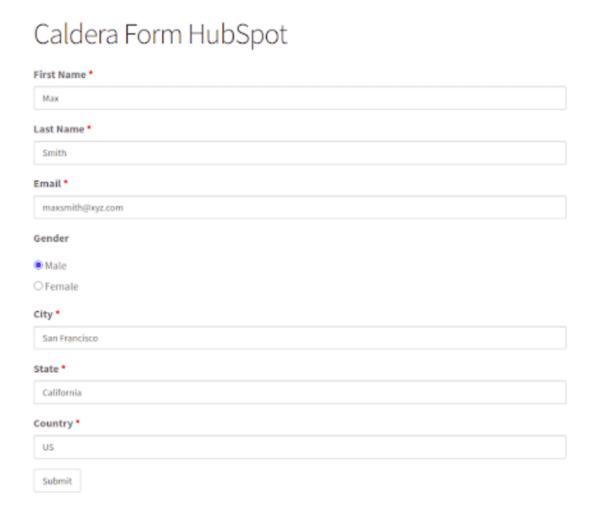 Caldera Forms