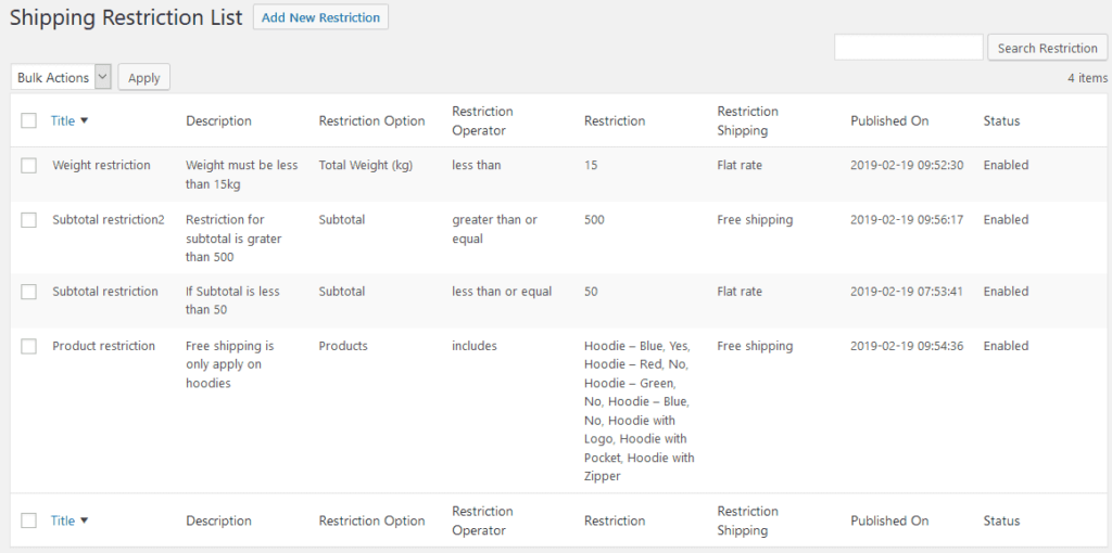 Shipping Restriction Plugin for WooCommerce