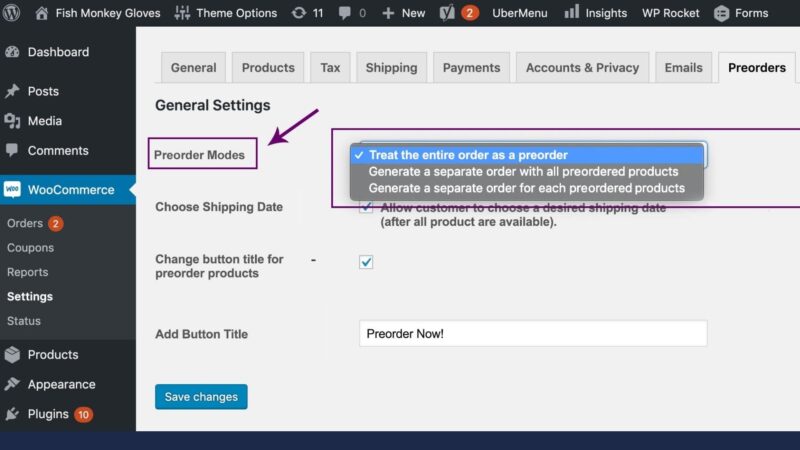 Preorders for WooCommerce