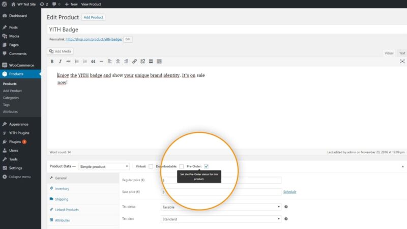 YITH Pre-Order for WooCommerce