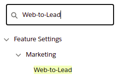 web-to-lead
