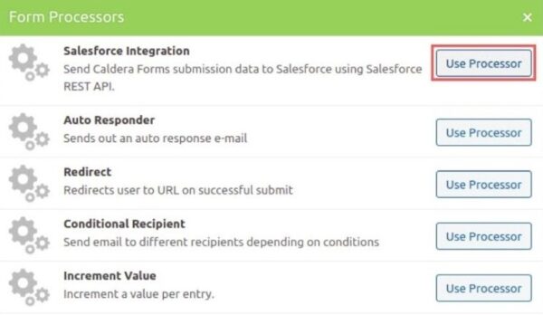 Use the Salesforce Integration Processor