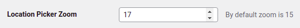 Location Picker Zoom