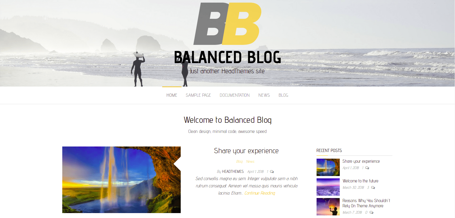 Download Balanced Blog WordPress Theme