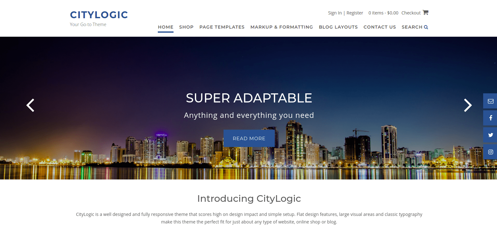 Download CityLogic WordPress Theme