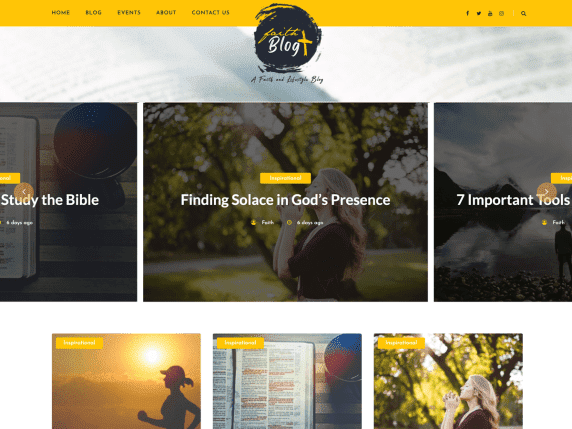 Faith Blog, WordPress Themes for Blogs