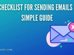 Checklist for Sending Emails - Simple Guide