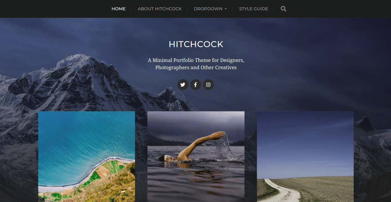 hitchcock, WordPress Theme for Photographers
