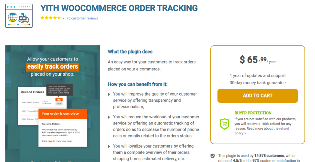 YITH WooCommerce Order Tracking