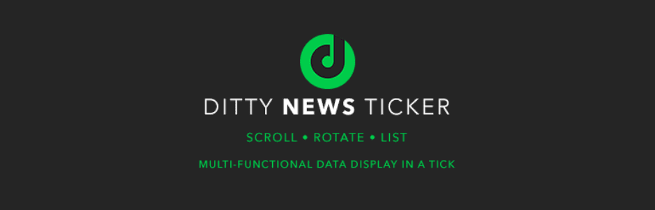 Ditty News Ticker - WordPress News Plugin