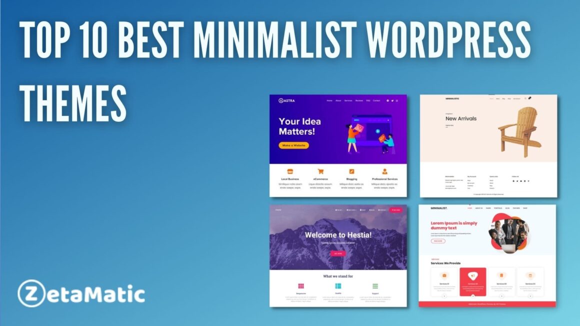 Minimal Theme, Top 10 Best Minimalist WordPress Themes