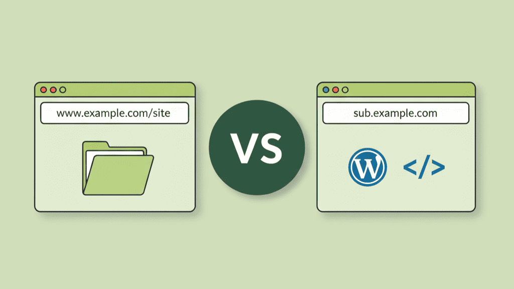 Subdomain vs Subdirectory
