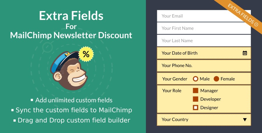 Extra Fields For MailChimp Newsletter Discount plugin, YITH Essential Kit for WooCommerce #1, wordpress ecommerce plugin for 2019